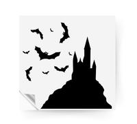 Haunted House Window Sticker: Halloween Decorations, Spooky Window Decal, Silhouette Window Display, Home Decor, Halloween Party Decoration