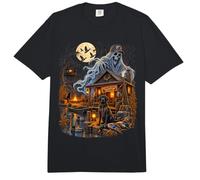 Haunted Hunting Camp Duck Hunter Ghost Halloween Comfort Colors Adult Heavyweight T-Shirt