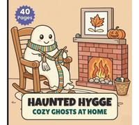 Haunted Hygge Cozy Ghosts at Home: A Bold & Easy Cute Halloween Ghost Coloring Book for Kids, toddlers, preschool & kindergarten