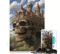 Haunted Keep 1000 Piece Puzzle For Teenagers Pastime Game Tight Connection Home Play Unique Gift (38x26cm)