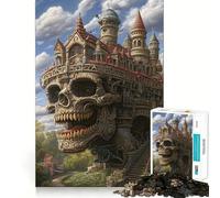 Haunted Keep 1000 Pieces Jigsaw Puzzles for Adults Focus Train Fade Resist Home Enjoyable Santa Present (50x75cm)