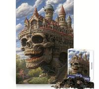 Haunted Keep 1000 Pieces Jigsaw Puzzles for Adults Focus Train Fade Resist Home Enjoyable Santa Present (50x75cm)