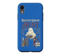 Haunted Library Aunt Spooky Bookworm Ghost Reading Books Case for iPhone XR