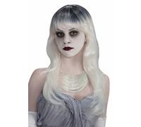 Haunted Long White Grey Costume Wig Adult One Size