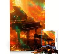 Haunted Magic Music Piano 1000 Pieces Puzzles for Adults Cognitive Train Indoor Play Pattern Build (38x52cm)
