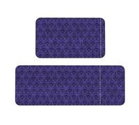 Haunted Mansion Christmas Kitchen Rug Set of 2 Non Slip Kitchen Mats for Floor Carpet for Sink,Laundry Room