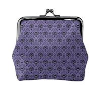 Haunted Mansion Coin Purses, Small Card Case Wallet For Men Women For Shopping And Casual Outings, Black, One Size, Art Deco