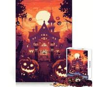 Haunted Mansion Halloween Jigsaw Puzzle 1000 Pieces Recall Boost Smooth Connection Real Challenge Birthday Idea (50x75cm)