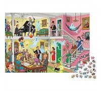 Haunted Mansion Open House Wooden Jigsaw Puzzle Waterproof 1000 Piece Puzzles for Adults Gifts Challenging And Brainteasing Games