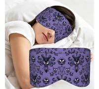 Haunted Mansion Print Adults Eye Mask for Sleeping Soft Breathable Blindfold Daily Home Travel Work
