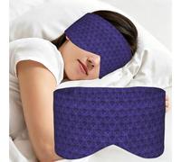 Haunted Mansion Print Adults Eye Mask for Sleeping Soft Breathable Blindfold Daily Home Travel Work