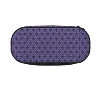 Haunted Mansion Print Convenient High Capacity Pencil Bag Portable Makeup Pouch Students Teens Adults