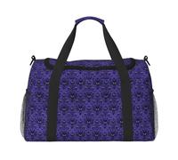Haunted Mansion Print Everyday Use Travel Duffle Bag Large Capacity Travel Bag Stylish Functional Bag, Black, One Size