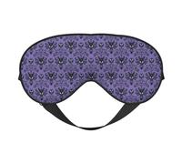 Haunted Mansion Print Functionality Cozy Eye Mask Adjustable Strap Nap Night Travel Camping Yoga Relax