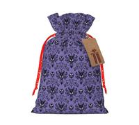 Haunted Mansion Print Gift Versatile Bags Reusable Drawstring Festive Pouches For Party Favors Season