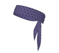 Haunted Mansion Print Head Tie Headbands, Ninja Karate Tie, Athletic Sweatbands,Sweat Wicking Workout Head Band