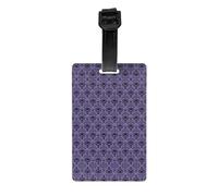 Haunted Mansion Print Luggage Tags with Full Back Privacy Cover - Bright Suitcase Identifier for Travel, Cruise & More