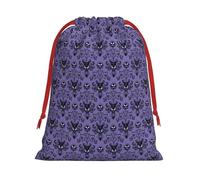 Haunted Mansion Print Ultra-Soft Velvet Gift Bag Christmas Wrapping Bags Gift Bag With Drawstring Party Favors Bags