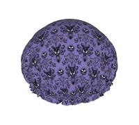 Haunted Mansion Printed Bathing Cap, Dual Layer Hair Protector, Elastic Hair Cover For Washing Face, 10.6in/27cm