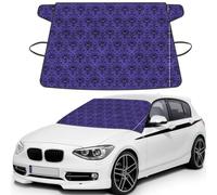 Haunted Mansion Printed Portable Windshield Wrap, Foldable Winter Ice Shield, Reinforced Flap Auto Protector