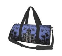 Haunted Mansion Printed Sports Gym Bag with Wet Pocket & Shoes Compartment, Travel Duffel Bag for Men Women