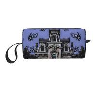 Haunted Mansion Printing Makeup Bag for Women Girl Portable Travel Cosmetic Bag Makeup Pouch Organizer with Handle