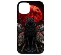 Haunted Mansion Red Moon Bats Spiked Ride Halloween Case for iPhone 13