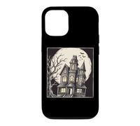 Haunted Mansion Spooky Moon Bats Gothic Art Print Case for iPhone 12/12 Pro