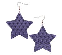 Haunted Mansion Statement Earrings for Women, Star Drop Earrings, Elegant Dangle Jewelry for Formal Gatherings
