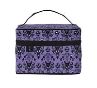 Haunted Mansion Travel Makeup Bag - Elegant and Spacious Cosmetic Organizer for On-The-Go
