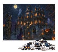Haunted Mansion Wooden Jigsaw Puzzle 300 Pieces, Indoor Weekend Gift
