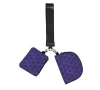 Haunted Mansion Wristlet Keychain Wallet Pouch with Strap Double Zipper Small Coin Purse Portable Wrist Bag for Travel Gym Daily Use