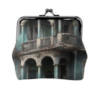 Haunted Mansions Print Lightweight Women Coin Purse Exquisite Waterproof Small Pouch for Coins Cards
