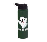 Haunted Mess Funny Ghost Stainless Steel Insulated Water Bottle