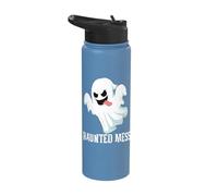 Haunted Mess Funny Ghost Stainless Steel Insulated Water Bottle