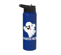 Haunted Mess Funny Ghost Stainless Steel Insulated Water Bottle