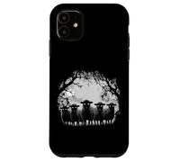 Haunted Sheeps Staring Eyes Full Moon Creepy Lamb Night Case for iPhone 11