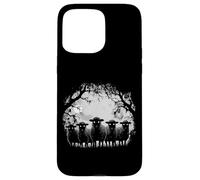 Haunted Sheeps Staring Eyes Full Moon Creepy Lamb Night Case for iPhone 15 Pro Max