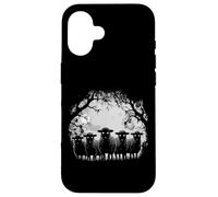 Haunted Sheeps Staring Eyes Full Moon Creepy Lamb Night Case for iPhone 16
