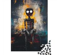 Haunted Silence - Expressive Abstract Figure Art Jigsaw Puzzle for Adults, 1000 Pieces, 70x50cm/1000pcs, New Year Indoor Activity, Winter Downtime And A Fresh Start