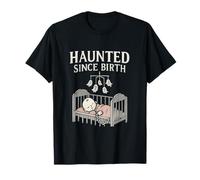 Haunted Since Birth Gothic Punk Vintage Horror Graphic T-Shirt
