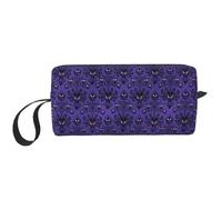 Haunted The Mansion Prints Travel Makeup Bag Makeup Pouch, Portable Simple Zippered Makeup Organizer Case for Women