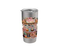 Haunted Tiki Bar Summerween Ghosts Summer Beach Halloween Stainless Steel Insulated Tumbler