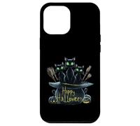 Haunting Black Cats Trio: Perfect Halloween Design Pumpkin Case for iPhone 12 Pro Max