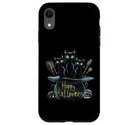 Haunting Black Cats Trio: Perfect Halloween Design Pumpkin Case for iPhone XR