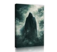 Haunting Cloaked Mysterious Man Canvas Wall Art Picture Artwork Prints Gothic Aesthetic Posters Painting for Living Room Decor Mural 40x60cm Innerframe