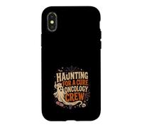 Haunting For A Cure Oncology Nurse Ghost Halloween Case for iPhone X/XS