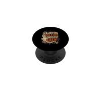 Haunting For A Cure Oncology Nurse Ghost Halloween PopSockets Adhesive PopGrip