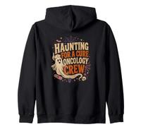 Haunting For A Cure Oncology Nurse Ghost Halloween Zip Hoodie
