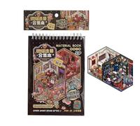 Haunting Glue Scene Book - 3D Horror Craft Activity, DIY Sticker Collection, Reusable Scary Decal Pack, Creative Scene Maker with Horror Designs | Children's Journaling, Notebook, School